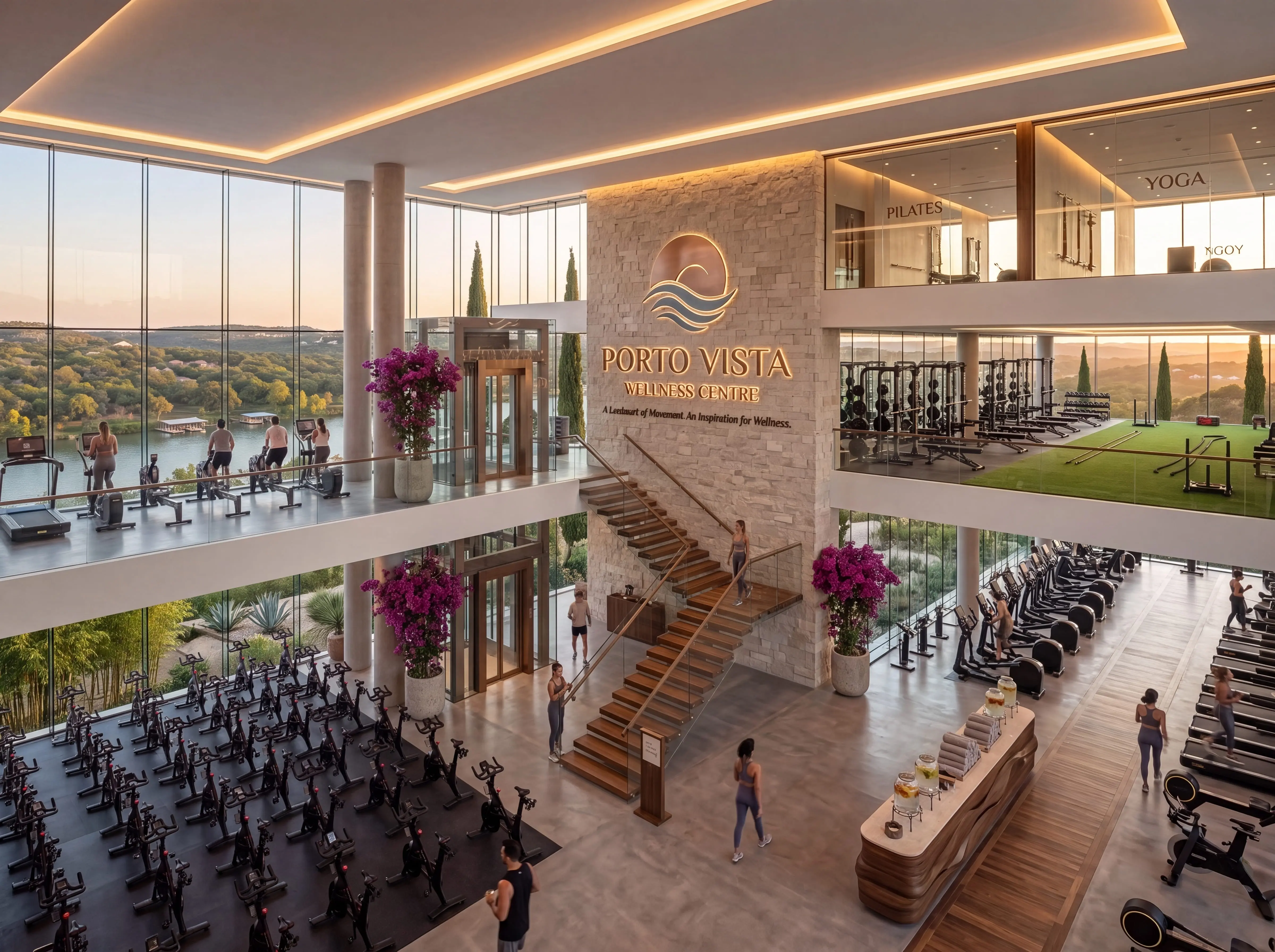 Fitness amenities and wellness centre